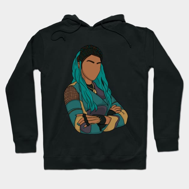 Uma - Descendants 3 Hoodie by hereidrawagain